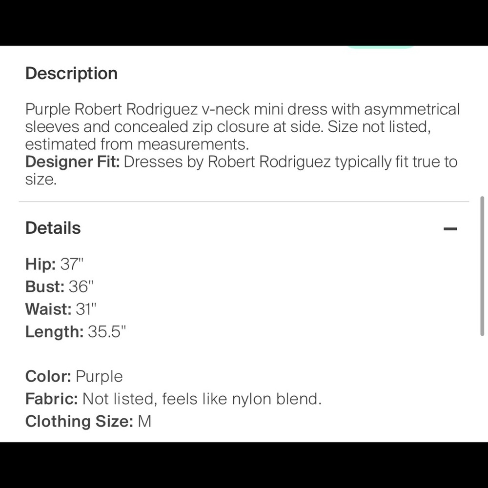 Roberto Rodriguez mini dress - Picture 4 of 4